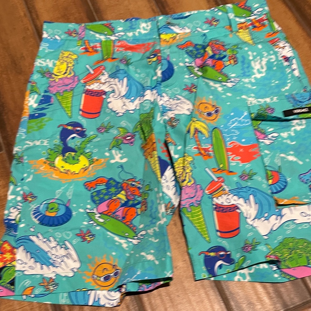 Versace kids Graphic Swim Shorts